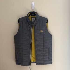 Ascend Men's Charcoal and Mustard Vest